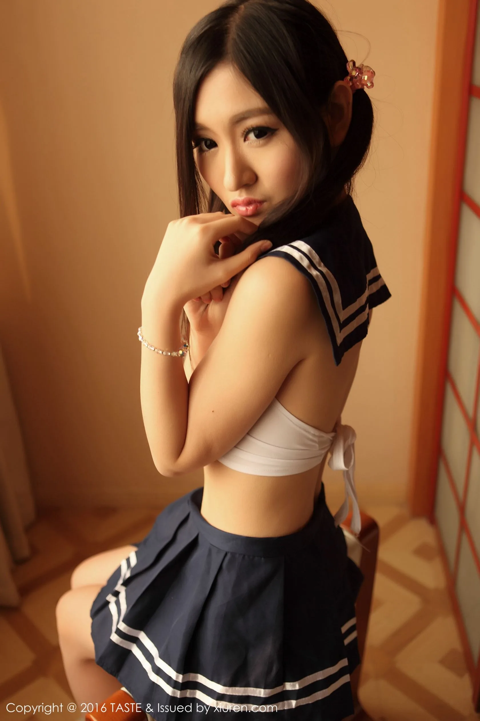 [TASTE Playful Life] VOL.004 Shen Mengyao: Bộ đồng phục thủy thủ nữ sinh + Bộ trang phục cô gái thỏ - 36