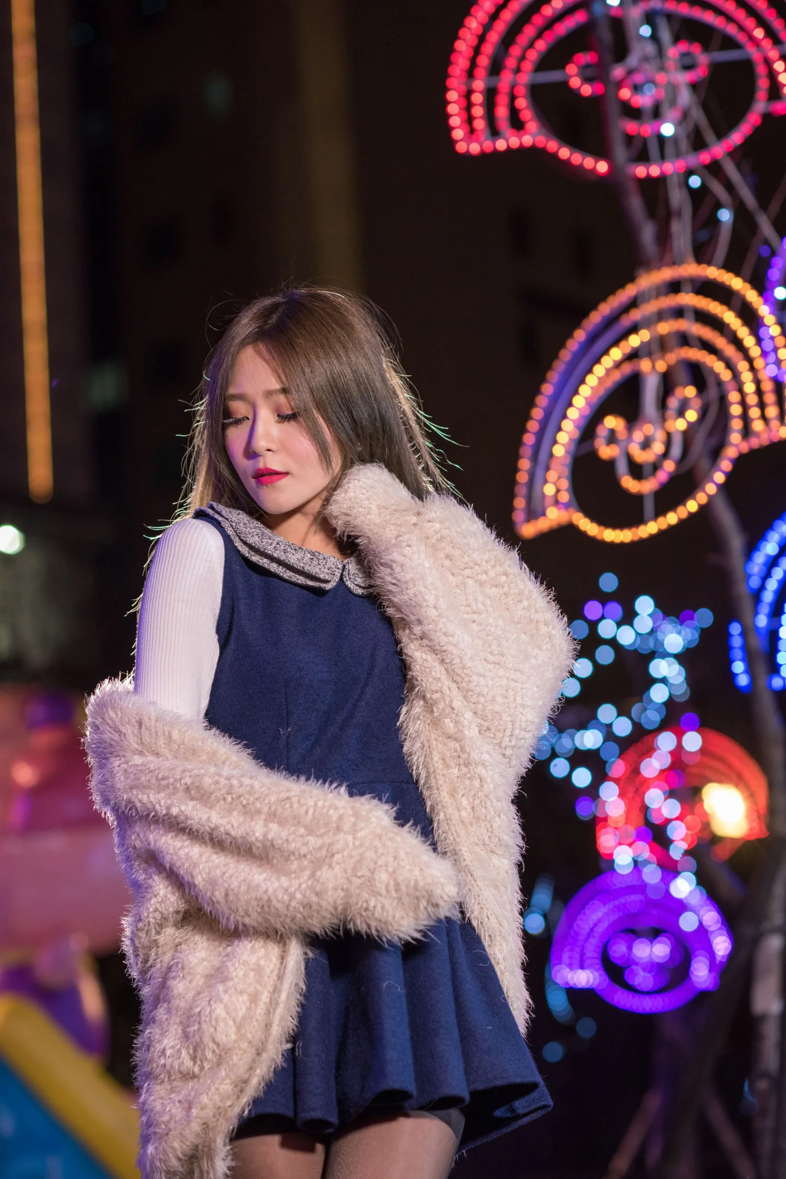[Buổi chụp ảnh ngoài trời của Beautyleg] Winnie Xiaoxue - Bộ sưu tập ảnh đêm độ phân giải cực cao tại Công viên Giáng sinh Thành phố Đài Bắc Mới - 11